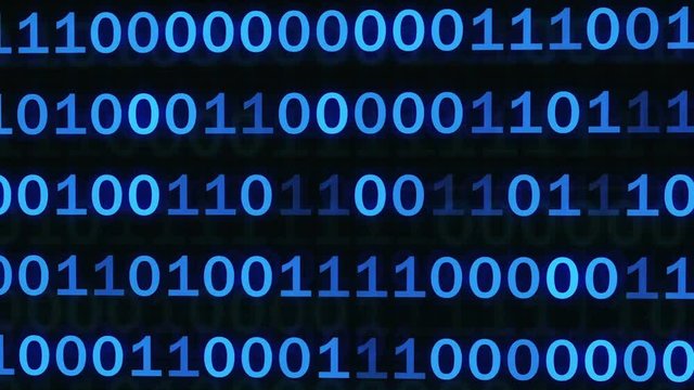 a footage of binary code
