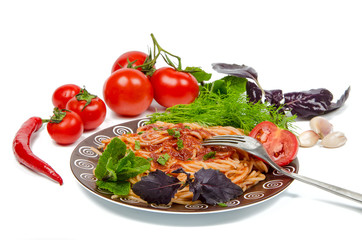 pasta in tomato