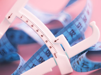 Fat caliper measuring tape