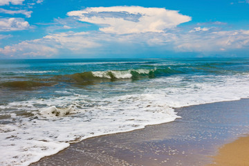 Obraz premium Waves of Mediterranean Sea. Belek. Turkey