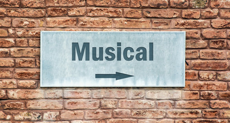 Obraz premium Schild 225 - Musical