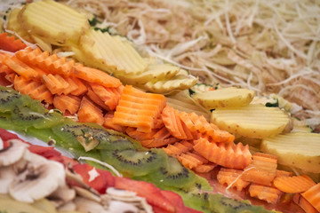 crushed vegetable for tasty appetizer