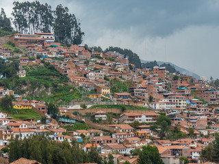 Fototapeta na wymiar Inkaruinen Sacsayhuamán (Saqsaywaman) near Cusco Peru