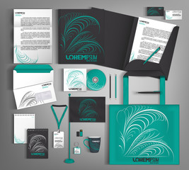 Corporate Identity set. Beautiful abstract business set statione
