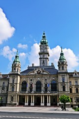 Fototapeta na wymiar Rathaus Győr, Ungarn