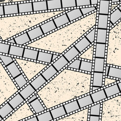 Fototapeta premium Background with movie films