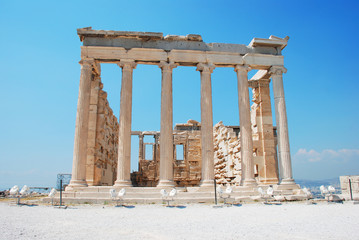 Erechteion Temple on the Acropolis in Athens Greece