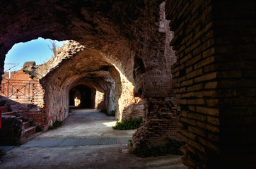 The Roman Amphitheater of Capua. Italy