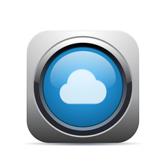 Square Push-Button - Vector