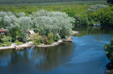 View of the river Seversky Donets. Ukraine .