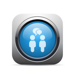 Square Push-Button - Vector