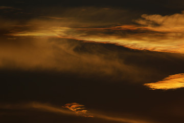 Nubes al atardecer