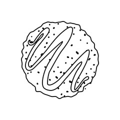 cookie snack sweet vector icon illustration graphic design