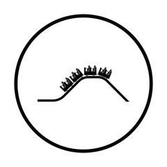 Small roller coaster icon