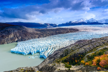 Grey Glacier,Patagonia, Chile,Patagonian Ice Field, Cordillera del Paine