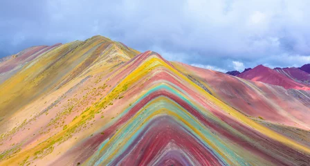 Gartenposter Vinicunca oder Rainbow Mountain, Pitumarca-Peru © davidionut