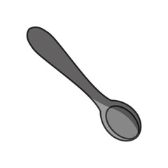 spoon utensil cutlery vector icon illustration graphic design