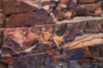 Multi-colored texture of natural stone