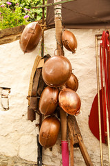 Portugal copper dish cataplana in a street market © nvphoto