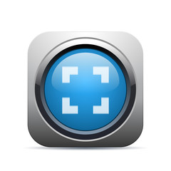 Obraz premium Square Push-Button - Vector