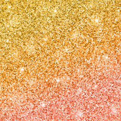 Gold glitter Background with color gradient effect