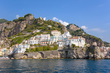 Fototapeta na wymiar Architecture of Amalfi town in Italy