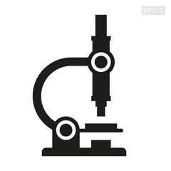 Microscope, science icon for you project. Vector design element 