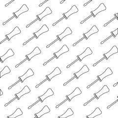 Naklejka premium screwdriver tool object vector icon illustration graphic design