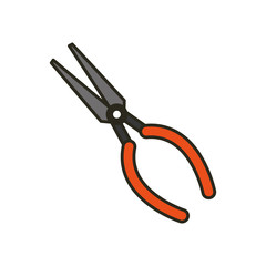 Obraz premium plier tool repair vector icon illustration graphic design