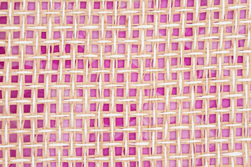 Beige and pink wood weave background