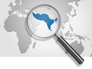 Landkarte *** Mittlerer Osten
