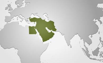 Landkarte *** Naher Osten
