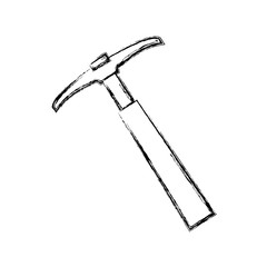 pickaxe tool construction vector icon illustration graphic design