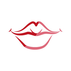 smile lips gesture vector icon illustration graphic design