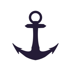 anchor nautical object vector icon illustration graphic design