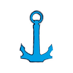 anchor nautical object vector icon illustration graphic design
