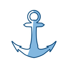 anchor nautical object vector icon illustration graphic design