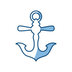 anchor nautical object vector icon illustration graphic design