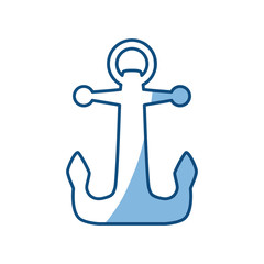 anchor nautical object vector icon illustration graphic design