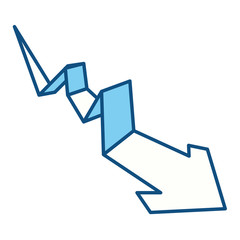 arrow business statistics vector icon illustration graphic design