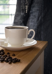 Morning coffee by the window