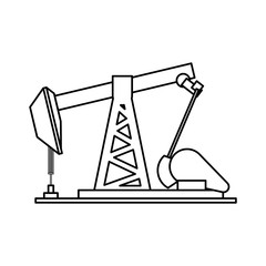 petroleum extraction machine vector icon illustration graphic design