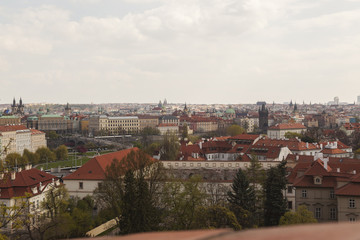 Naklejka na ściany i meble The city of Prague panorama