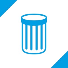 trash bin icon stock vector illustration