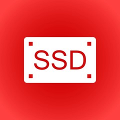 ssd icon stock vector illustration flat design