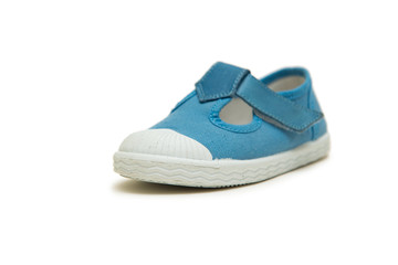 Baby shoes isolated on the white background