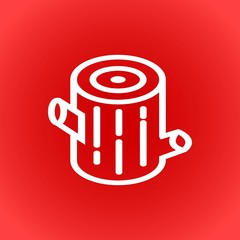 stump icon stock vector illustration flat design
