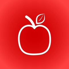 apple icon stock vector illustration flat design