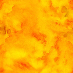Oranje aquarel achtergrond, vector naadloos patroon