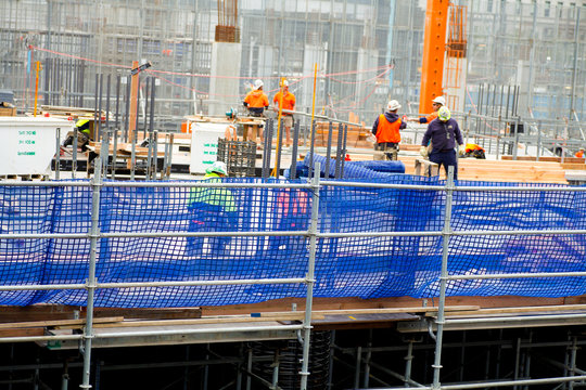 Workers on construction Site